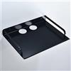 Oceanlend Mensola da parete per proiettore, supporto galleggiante antiruggine Supporto Parete per Dispositivo Multimediale, per router, TV Box/Media Box/console di gioco/modem, staffa con guardrail, nero