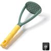 FUYTERY schiacciapatate in plastica manuale cibo verdura strumenti da cucina complementari (Verde)