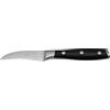 METRO Professional Spelucchino a lama curva, acciaio inox, 72.2 mm, finitura in titanio, manico antiscivolo rivettato, nero