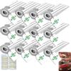 IMPORT GE.RA. EXPORT Sacchetti Aspirapolevre Compatibili con Folletto VK7 VK7S FP7 FP7S, Sacchetto in Microfibra 5 Strati + Profumini + Cristalli ROSSO (12 Sacchetti + Profumini + Deodorante 04)