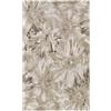 Pierre Tappeti Tappeto moderno floreale astratto FIORI DI LOTO BEIGE TORTORA in ciniglia multiuso lavabile antiscivolo cm.175x240