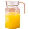 BBTISG Caraffa per L'acqua da 600ml con Coperchio Caraffa in Plastica Trasparente per Limonata Calda e Fredda, Succo, Bevande, tè, Bollitore per Latte, Caraffa (stile B)