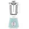 TESLA BL510BWL - Frullatore (500W, bicchiere, capacità bicchiere 1,5L, 4 lame in acciaio inox, 1 livello di velocità, sistema di avvolgimento cavi, rivestimento in silicone) Blu-bianco