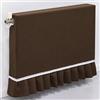 JINGSHIQIAOPL Copritermosifone per La Casa, Parapolvere in Tessuto Misto con Aperture Laterali e Lacci, Copri Termosifone Stoffa Lavabile In Lavatrice, da 40 cm a 260 cm(Brown,40cm/16in)