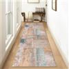 Siunwdiy Tappeto Cucina Antiscivolo Lavabile Tappeto Cucina Moderno Astratto 1.8 metri Marrone chiaro Tappeto Passatoia Lavabile Tappeti Cucina Moderni Tappeto Camera per Soggiorno Cucina，40x180cm