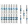 Bellerofonte Filtro Sedimenti 20 Pollici 5 Micron. Elimina Sabbia, Fango, Particelle di ruggine e impurità sospese fino a 5 Micron in Polipropilene 25 Pezzi totali 20 + 5 omaggio