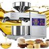 JIMINHUIXIN Frantoio Per Olio D'Oliva, Estrattore Di Olio Biologico Automatico - Frantoio Per Olio Commerciale 820w In Acciaio Inox, Spremitura Fredda/Calda 3-6kg/H Per Semi/Noci