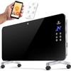 Kesser® Riscaldamento in vetro elettrico termoconvettore riscaldamento elettrico radiatore (nero)