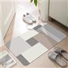 LYGLIGH Zerbino per interni, ultra sottile, 0,25 cm, per ingresso interno, antiscivolo, assorbente, tappetino da bagno ad asciugatura rapida, lavabile, adatto sotto la porta d'ingresso, 89 x 61 cm, a