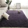 Swsen Tappeto Soggiorno Super Morbido - Tappeti Shaggy Soffice Lato Lavabile - Moderno Tappeto Inferiore Antiscivolo a Pelo Lungo Tappeti a Pelo Lungo 160 x 200CM, Grigio viola
