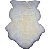 FURRYMAN Pelliccia di agnello naturale, molto grande, 130 x 65 cm, senza cromo, in pelliccia di pecora naturale