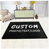 Naispanda Tappeto personalizzato con immagine fotografica logo testo personalizzato tappeto antiscivolo lavabile decorativo per casa, ufficio, camera da letto, soggiorno, interni ed esterni, 91 x 60