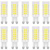 Aiwerttes Lampadine LED G9 5W, bianco freddo 6000K, senza sfarfallio, CRI>80, non dimmerabile 550LM 220-240V confezione da 10