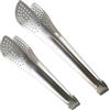 UPTALY 2 pinze per barbecue in acciaio inox SUS304 (29 cm + 24 cm), senza saldatura, stile minimalista, con manico lungo, pinze per yakiniku giapponese, piccole pinze da portata per cucinare,