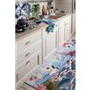 Excelsa Living Tappeto Passatoia da Arredo, Multicolo, Tessuto Jacquard, Poliestere Ciniglia Cotone, Antiscivolo, per Cucina e Bagno (Fuji, 180 x 55 Cm.)