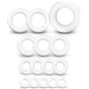 Netuno 15 cerchi polistirolo set anelli misure diverse mix Cerchi Basi decorative per Ghirlande Centrotavola Fai da Te Corone Bianche per Decorazioni Natalizie Pasquali Matrimoni Feste