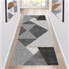 Siunwdiy Tappeto da Cucina Antiscivolo Tappeto Corridoio con 140x340cm Stile Nordico Minimalista Oro grigio,Tappeto Casa Passatoia Durevole per Cucina/Camera/Soggiorno/Interni
