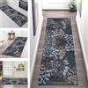 SGLGSTORE Tappeto Passatoia per Corridoio Antiscivolo Tappeto Cucina Lavabile Motivo floreale Tappeto 40X150CM Tappeti Runner Soggiorno Tappetino zerbino al metro Si pulisce con il mocio è Antisfilo tappeti