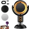 Knubbuf PuffHide Purifier, Wide-Angle Smoke Away Purifier Fan, 2 Levels Adjustable PuffHide Smoke Filters Fan with Two Filters, PuffHide Air Purifier for Kitchen, Bedroom (Black Gold/Plug-in)