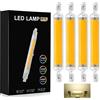 COITROZR LED R7S 118mm Bianco naturale 4000K, 10W Sostituire Alogena R7S J118 100W, AC220V-240V 1000LM 360° Luce R7S Lampadina LED COB 118mm lineare, per parete/lampada da terra,4pcs