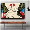 Dalykf Ssshhh! Famoso design di Deborah Azzopardi Girl Canvas Painting Poster e stampe Modern Wall Art Picture, for Living Room Decor Nessuna cornice (Size : (23.6x35.4inch)60x90cm)