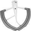 Generico Frusta con bordo flessibile, compatibile con KitchenAid, planetaria con sollevamento ciotola - Frusta for impastare da 6 litri con bordi flessibili in silicone