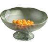 Naroote Portafrutta Drenante, Porta Frutta A Piani, Bellissimo E Pratico Portafrutta In Plastica Con Foro Di Drenaggio Per La Casa Per Tavolino (Verde)