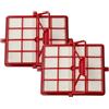 vhbw 2x filtro compatibile con Lux Intelligence S115 aspirapolvere - filtro HEPA/ai carboni attivi nero/bianco/rosso