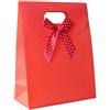 C.X.Y. 36 Pezzi Sacchetto Borsa Wedding Bag Con Fiocco Manico Plastica (ROSSO)