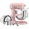 KitchenAid Robot da Cucina - Artisan - Robot da cucina multifunzione con ciotola sollevabile - Con 5 accessori in acciaio inox - 6,6L - Dried rose