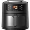 Generico Friggitrice ad aria 8 Litri con AI Intelligenza Artificiale Melchioni DORA Dimensione Elettronica vapore soft 1800 Watt Riconoscimento automatico cibo 24 programmi air fryer display colori