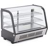 Ristoattrezzature Modello: 983400203632,Vetrina refrigerata da banco 88x56,8x68,6h cm vetro curvo 4 lati in vetro nera 160 lt 0 +12 °C