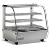 Ristoattrezzature Modello: 9840023331782,Vetrina calda da banco 67,8x56,8x67h cm vetro curvo 4 lati in vetro 120 lt +30 +90 °C