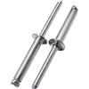 SKIR'CO (30 pz) Rivetti ciechi in alluminio 6,0 x 30 mm, mandrino in acciaio, rivetti a testa bombata, rivetti DIN 7337