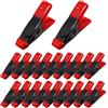 GDFYMI Morsetti a molla da 5 cm, in metallo resistente (20 pezzi, rosso)