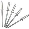Marcopol Confezione da 100 rivetti ciechi 3,2 x 12 mm, testa a cupola aperta, DIN 7337, rivetti in alluminio e mandrino in acciaio, rivetti pop (100, 3,2 x 12 mm)