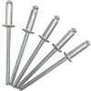 Marcopol Confezione da 100 rivetti ciechi 3,2 x 10 mm, testa a cupola aperta, DIN 7337, rivetti in alluminio e mandrino in acciaio, rivetti pop (100, 3,2 x 10 mm)