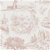 FunStick Carta da Parati Floreale Alberi Camera da Letto Campagna Vintage Pellicola Adesiva per Mobili Grigio Rosa Carta da Parati Adesiva Muro Floreale Bagno Stile Giardino Castello Marrone 44.5CMx3M
