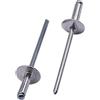 SKIR'CO Rivetti ciechi in alluminio con flangia grande, 3,2 x 10 mm, mandrino in acciaio, rivetti ciechi in alluminio, 50 pezzi