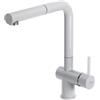 Elleci | Rubinetto cucina Granitek | STREAM PLUS | Colore : G68 Bianco