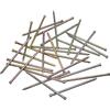 SKIR'CO (200 pezzi) Chiodi di finitura a testa piccola 1,6 x 40 mm, chiodi in acciaio zincato, chiodi per legno, perni per pannello