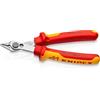 KNIPEX Electronic Super Knips VDE isolati con manici rivestiti in materiale bicomponente, collaudati VDE 125 mm, 78 06 125