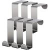 ProsXinty Ganci per Porta in Acciaio Inossidabile, Ganci per Appendere a Forma di Z, Gancio Sopraporta, per Porta dell'Armadio Guardaroba Cassetto Porta della Stanza Cucina(4,5cm)