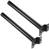 YASTA 2 Pezzi Palo Per Lampione Solare 48 Cm Staffa Nera Per Lampione Stradale Supporto Per Faro Led Da Esterno Palo per Antenna TV Braccio Per Muro Parete (2)