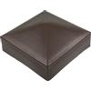 MroMax Tappo a colonna piatto per recinzione, 10 x 10 cm (lunghezza x larghezza), in plastica, decorativo, per recinzioni, scale, corrimano, postcaffè, 1 pezzo