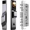 ATLION Smart Lock Con Fotocamera Serratura Biometrica Con Ingresso Senza Chiave, Serrature Intelligenti Per Porta 3d Face Smart Door Lock Con Monitor Telecamera Di Sicurezza(lock 30 * 388mm)