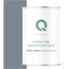 Q-COVER Vernice per mobili semi-opaca, colore: Grigio nebbia RAL 7000, 1 L, colore legno per interni | coprente, a base d'acqua, antigraffio, per cucine, armadi, tavoli, giardino