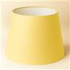 Generico 40 cm Paralume Tessuto di Cotone con PVC Bianco, Prodotto Artigianale, per Lampada da Tavolo, Piantana (Giallo)