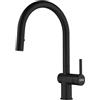 FRANKE 115.0653.404, Rubinetto per lavello da cucina Active J pull down spray, Nero opaco