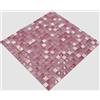 conwire Piastrelle a mosaico, traslucide, rosa, in vetro, per parete, bagno, doccia, cucina, specchio, rivestimento, vasca da bagno, mosaico